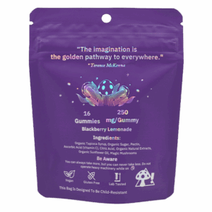 MycroChips Premium Magic Gummies - Blackberry Lemonade - back