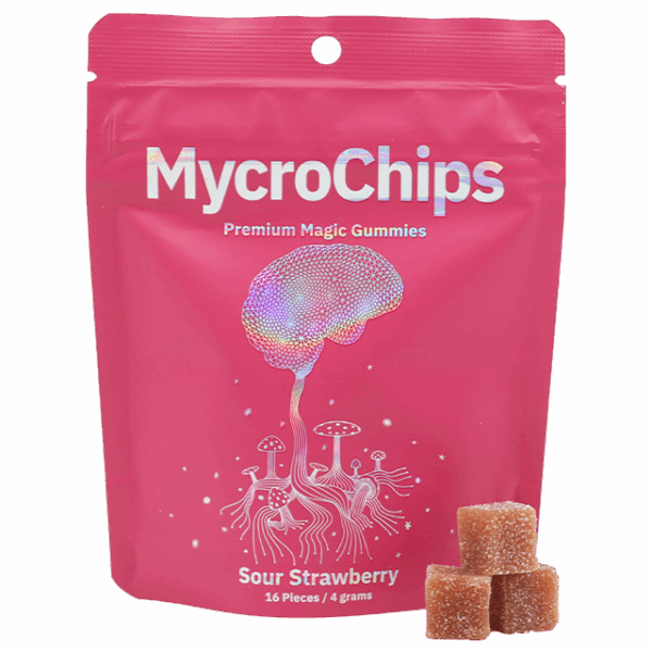 MycroChips Premium Magic Gummies - Sour Strawberry