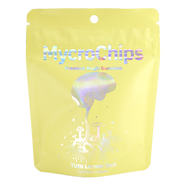 MycroChips Organic Psychedelic Gummies – Yuzu Lemon Tech - Front