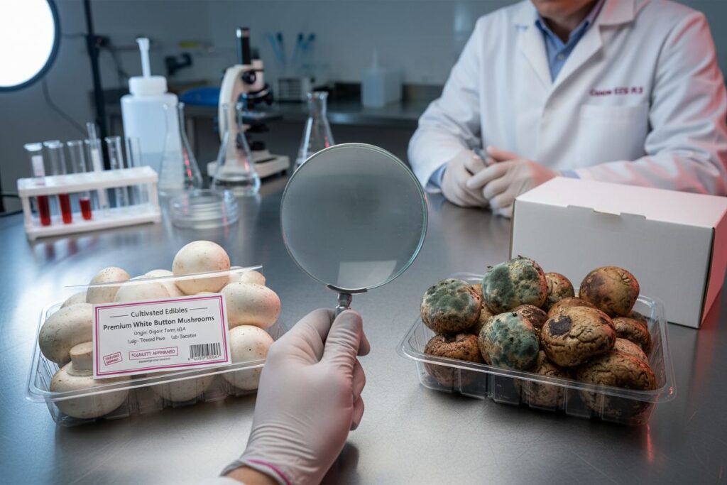 Assess Visual and Physical Qualities of Mushrooms