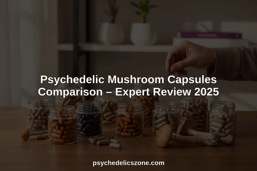 psychedelic mushroom capsules comparison hero header image
