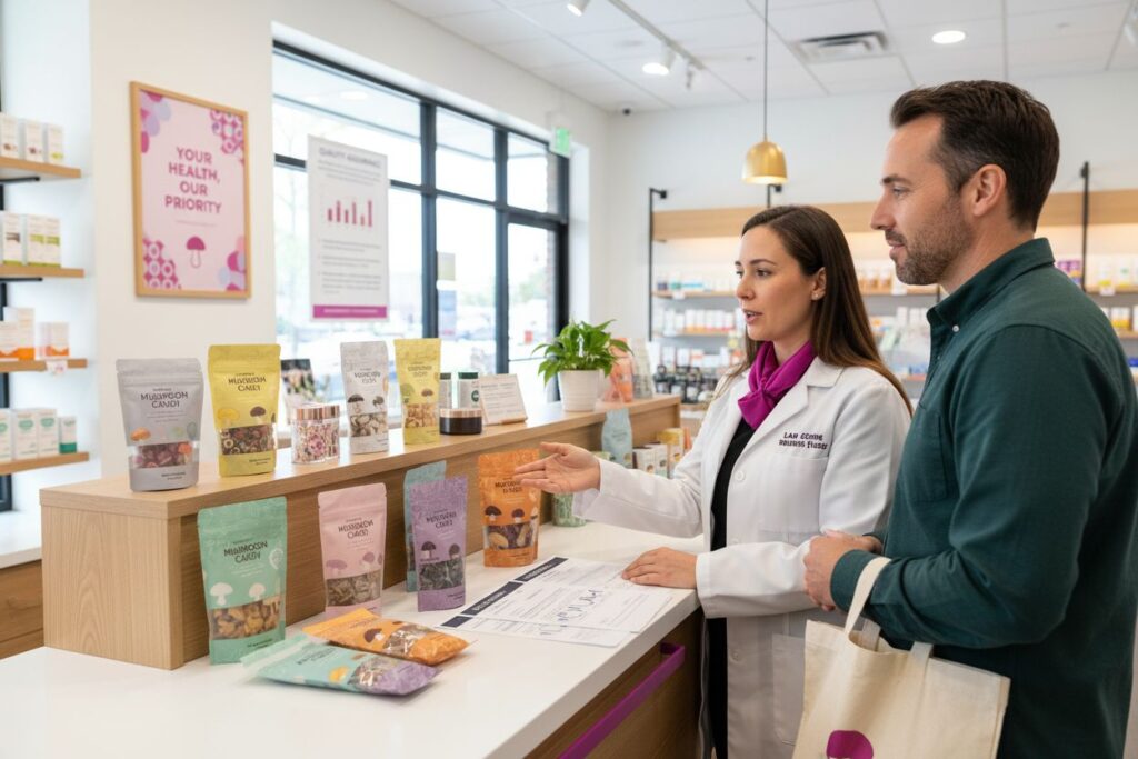 mushroom candies retail