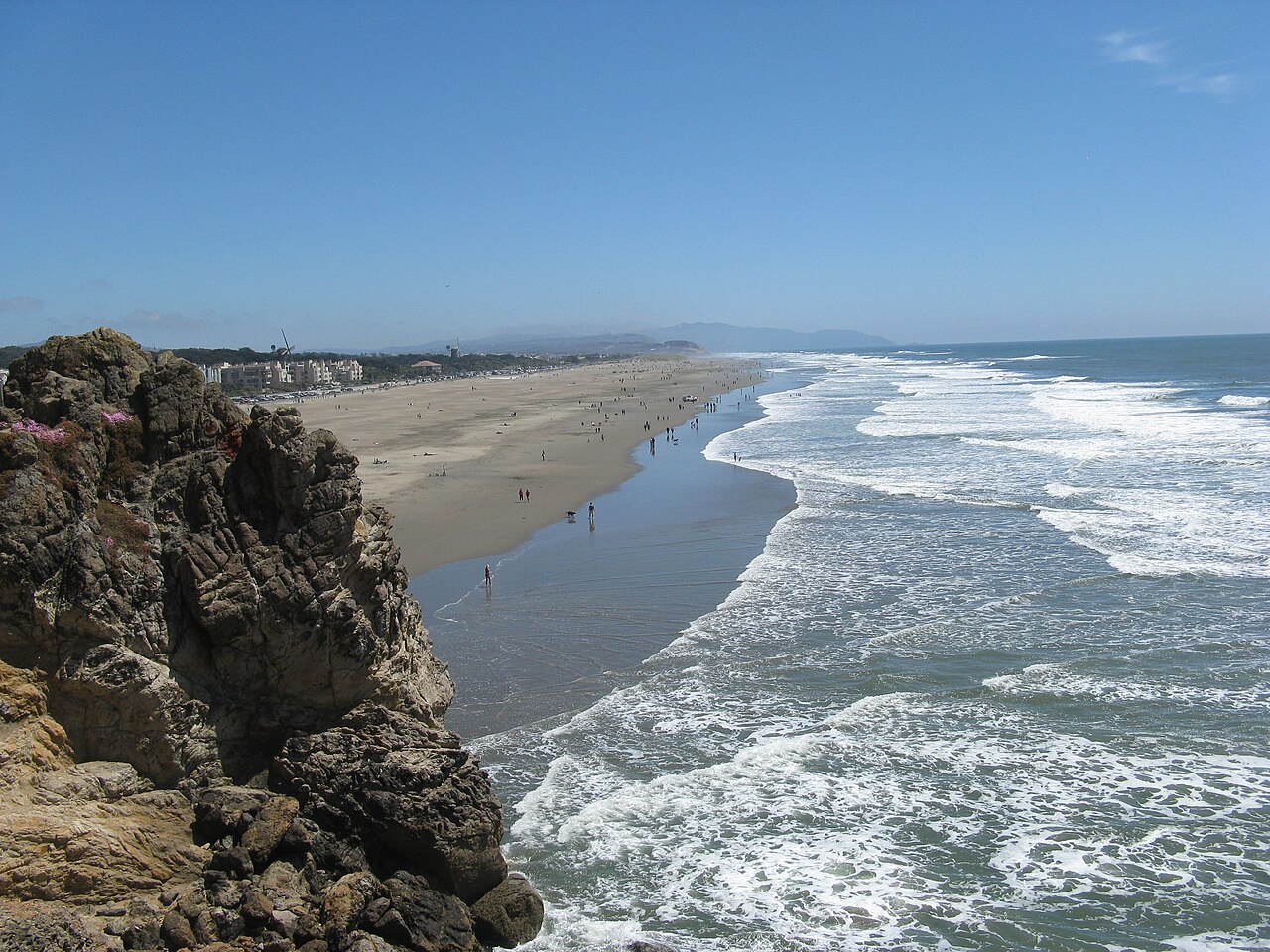 Ocean Beach on the Pacific coast of San Francisco