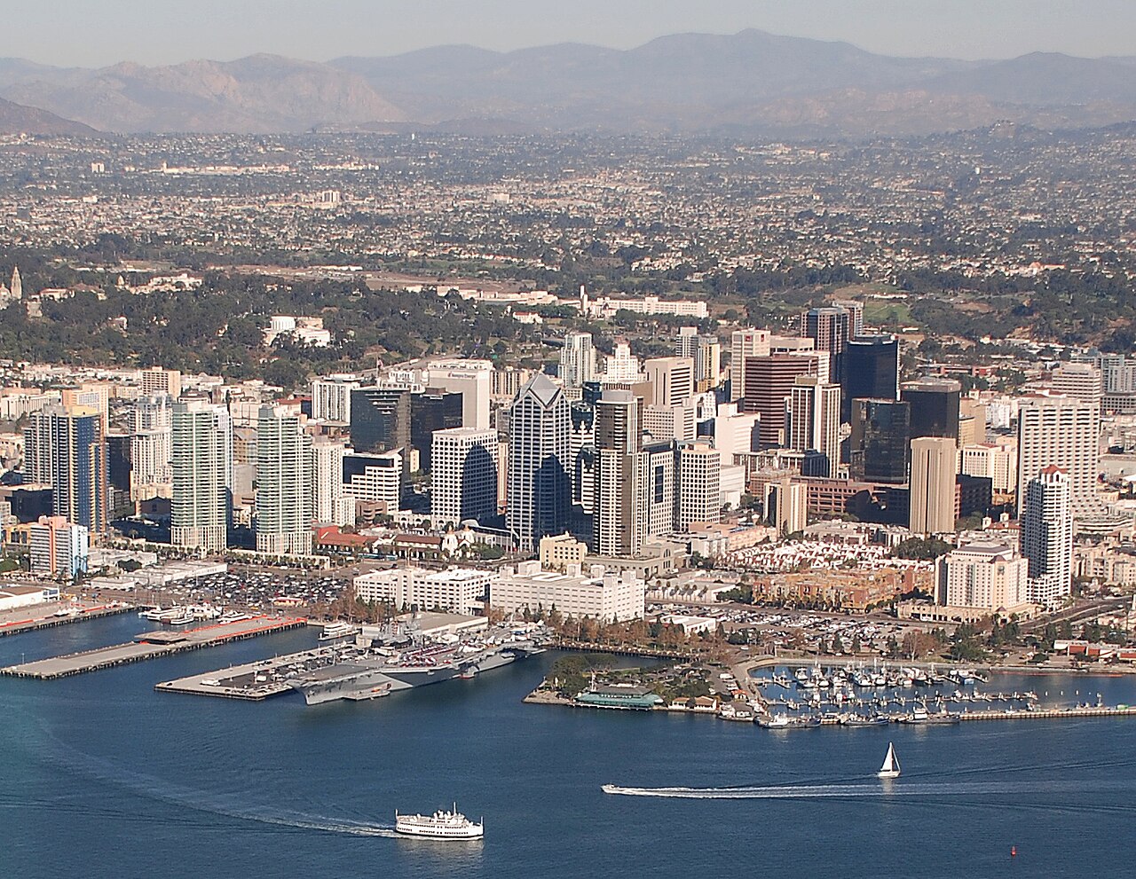 Downtown San Diego beside San Diego Bay
