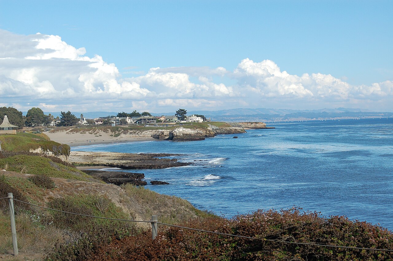 West Cliff overlooking Monterey Bay in Santa Cruz, California