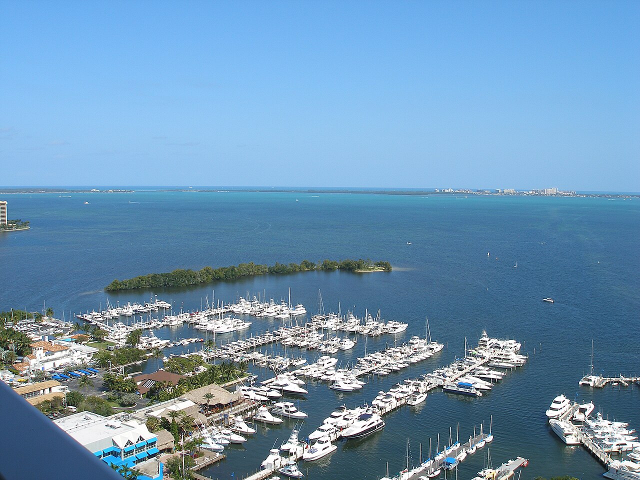 Coconut Grove shoreline along Biscayne Bay in Miami