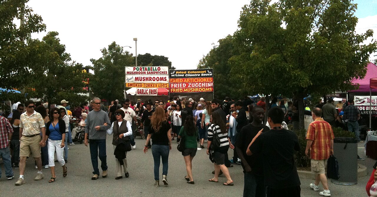 Community event in Downtown Morgan Hill California